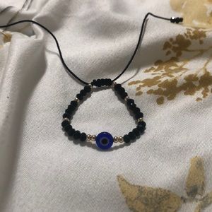 Black evil eye bracelet only $3